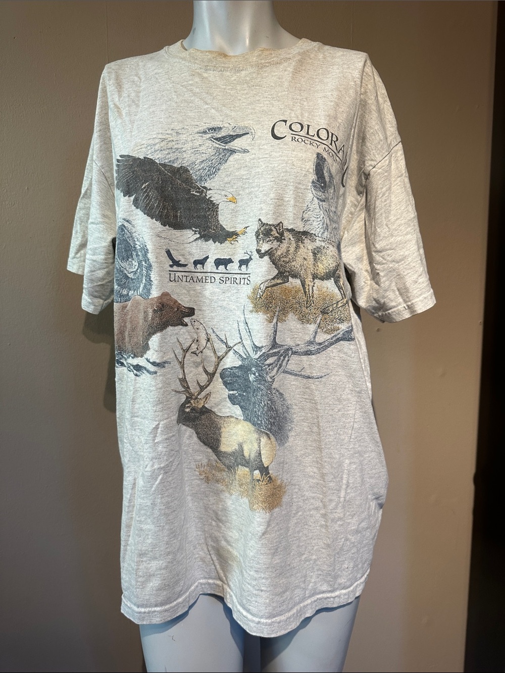 Vintage tourism t shirt Colorado Rocky Mountains nature outdoors  souvenir tee